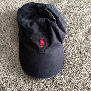 Ralph Lauren Navy Cap with Red Embroidery